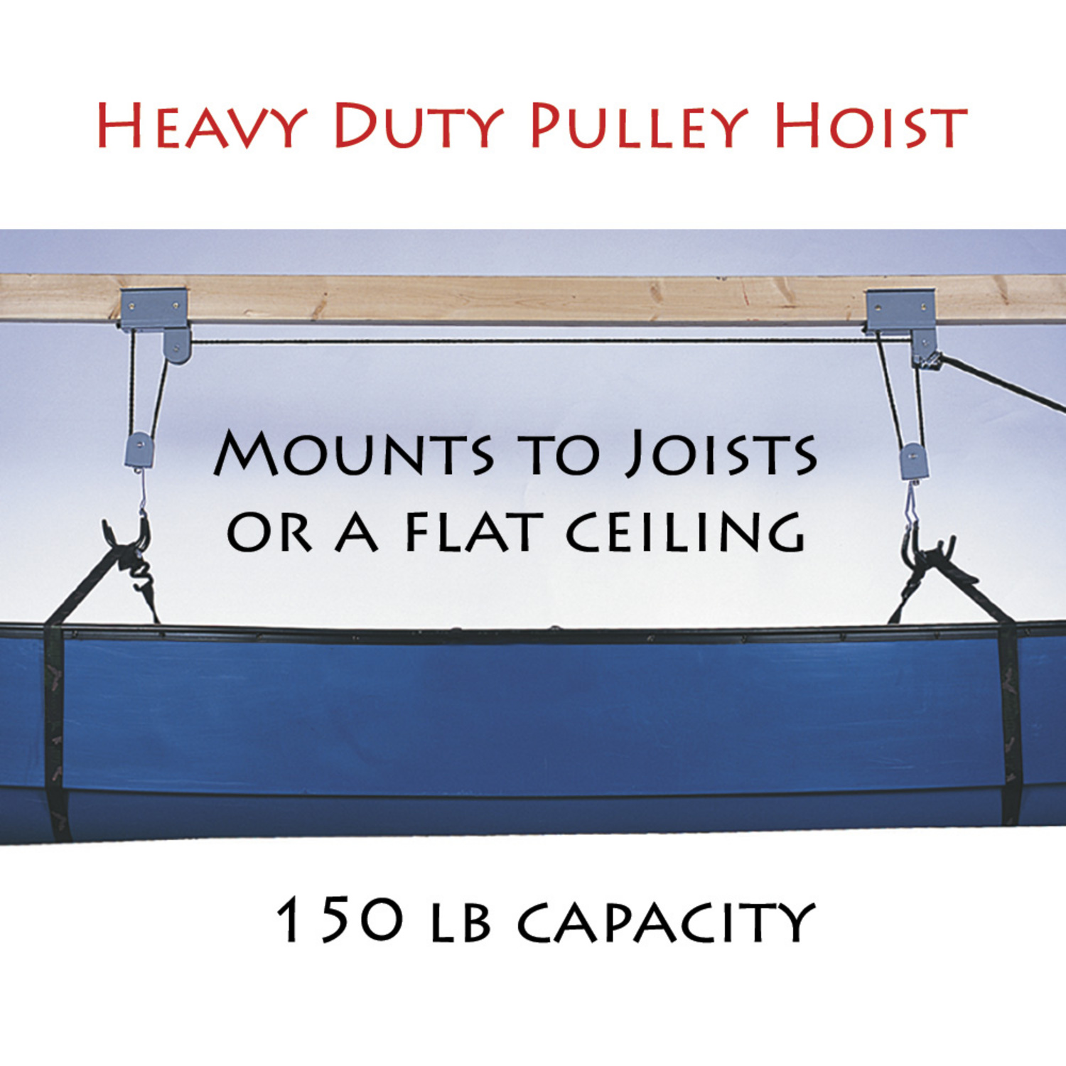 Home &gt; canoe gear &gt; canoe storage &gt; heavy duty pulley hoist (Item # 