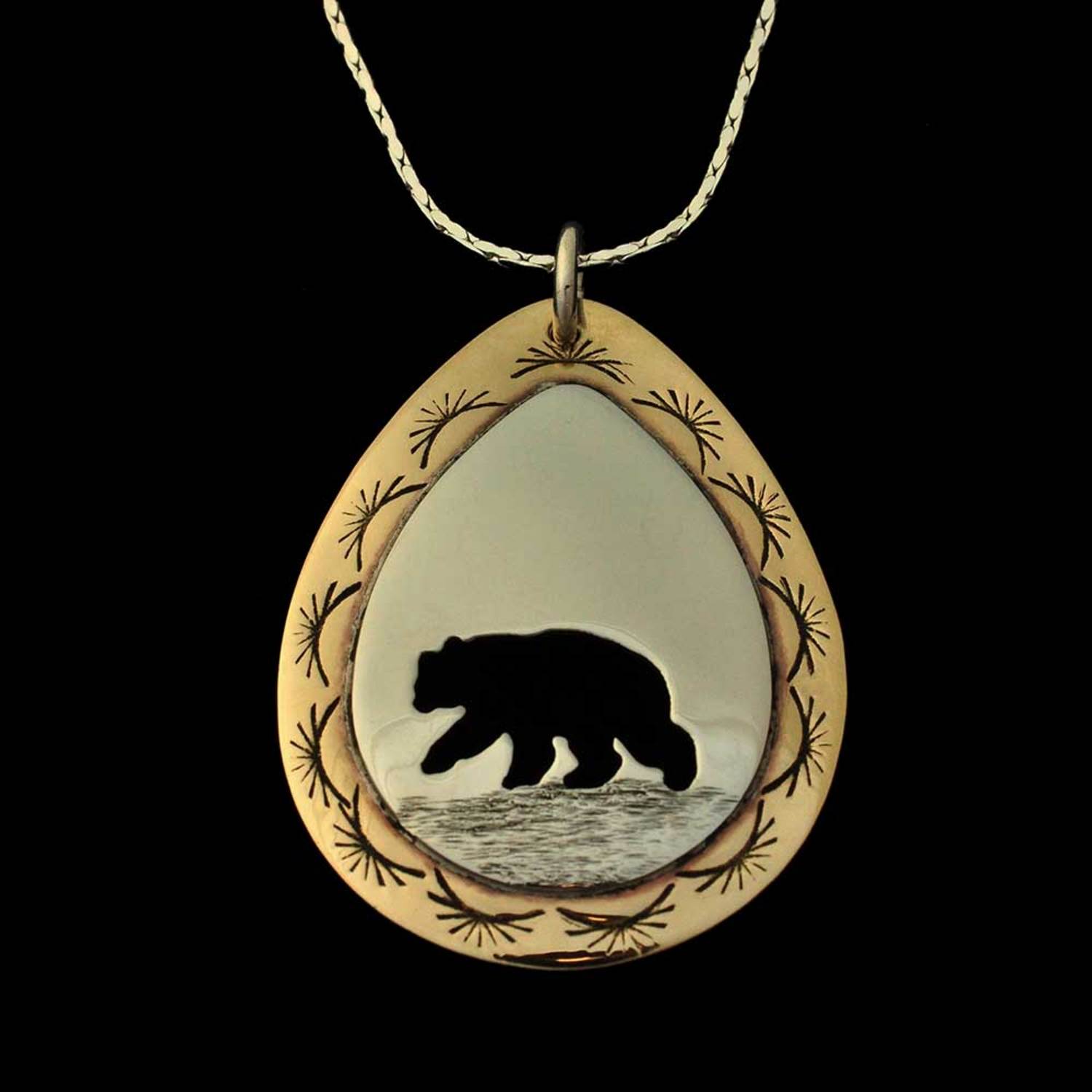 Brown Bear Pendant in 9 carat solid Gold - Simon Kemp Jewellers