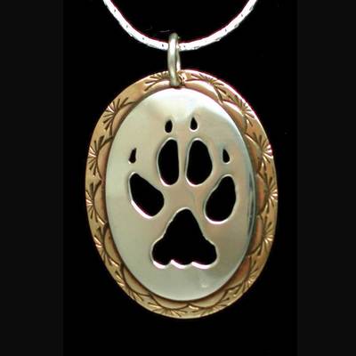 Wolf Paw Necklace Silver Brass By Bear Jewelry Boundary Waters Catalog - Sterling Silver Wolf Paw Pendant Wolf Paw Necklace Silver Brass By Bear Jewelry Boundary Waters Catalog - Sterling Silver Wolf Paw Pendant