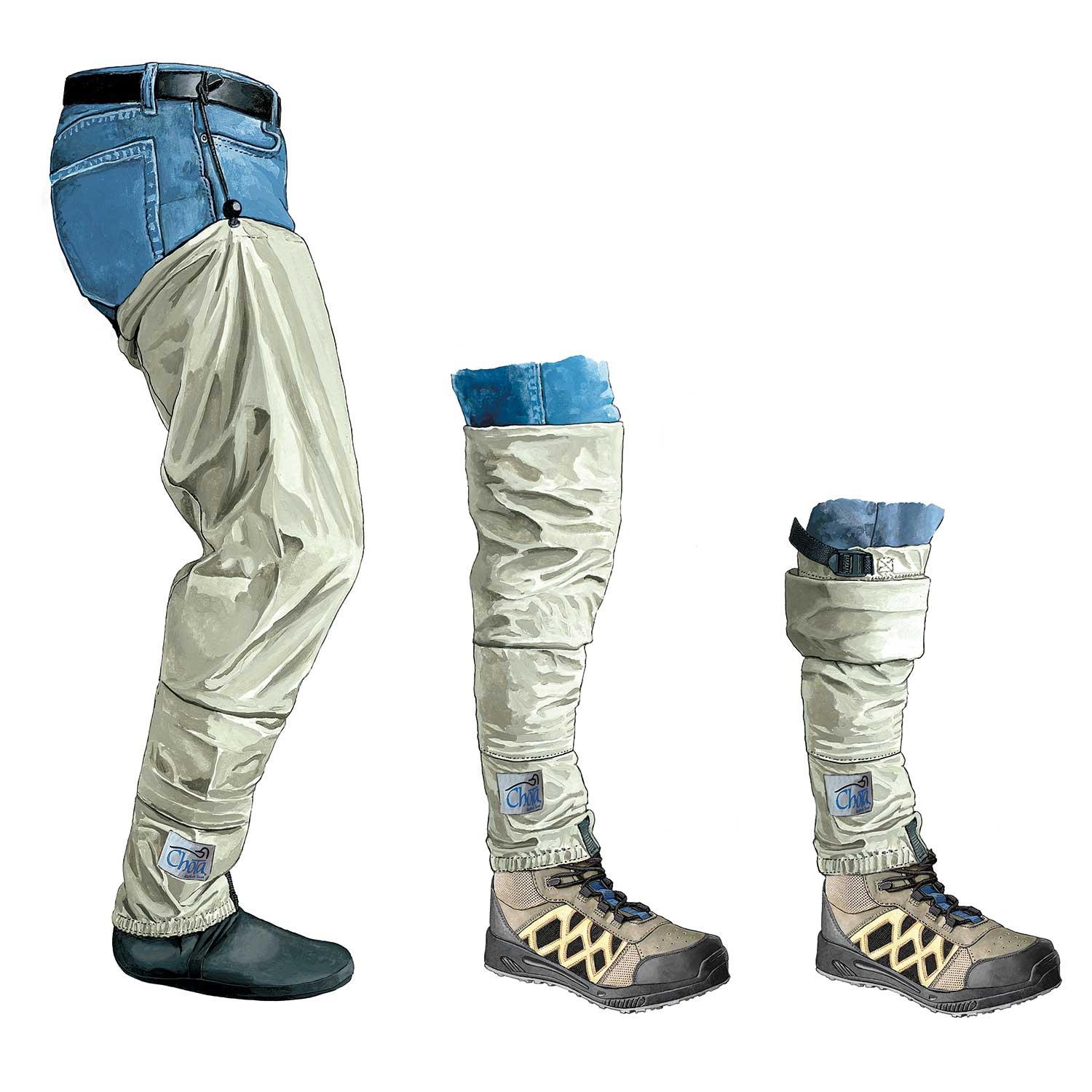 Fishing Hip Waders for Men with Boots Waterproof Breathable Hip