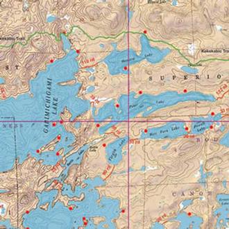  Mckenzie Maps M07 Little Saganaga, Tuscarora