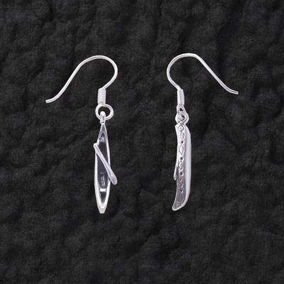  Stylized Canoe Earrings