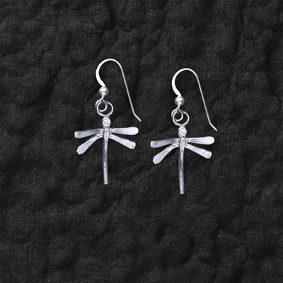  Sculpted Dragonfly Earrings