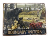 Boundary Waters Lake Camper Bear Sign