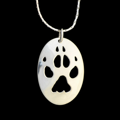 Wolf Paw Silver Pendant By Bearpaw Jewellery Boundary Waters Piragis - Sterling Silver Wolf Paw Pendant Wolf Paw Silver Pendant By Bearpaw Jewellery Boundary Waters Piragis - Sterling Silver Wolf Paw Pendant