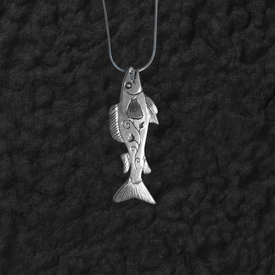  Silver Walleye Pendant