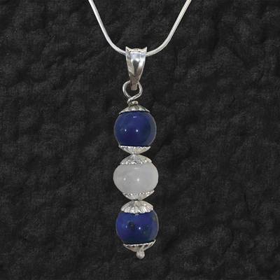  Lapis And Moonstone Pendant