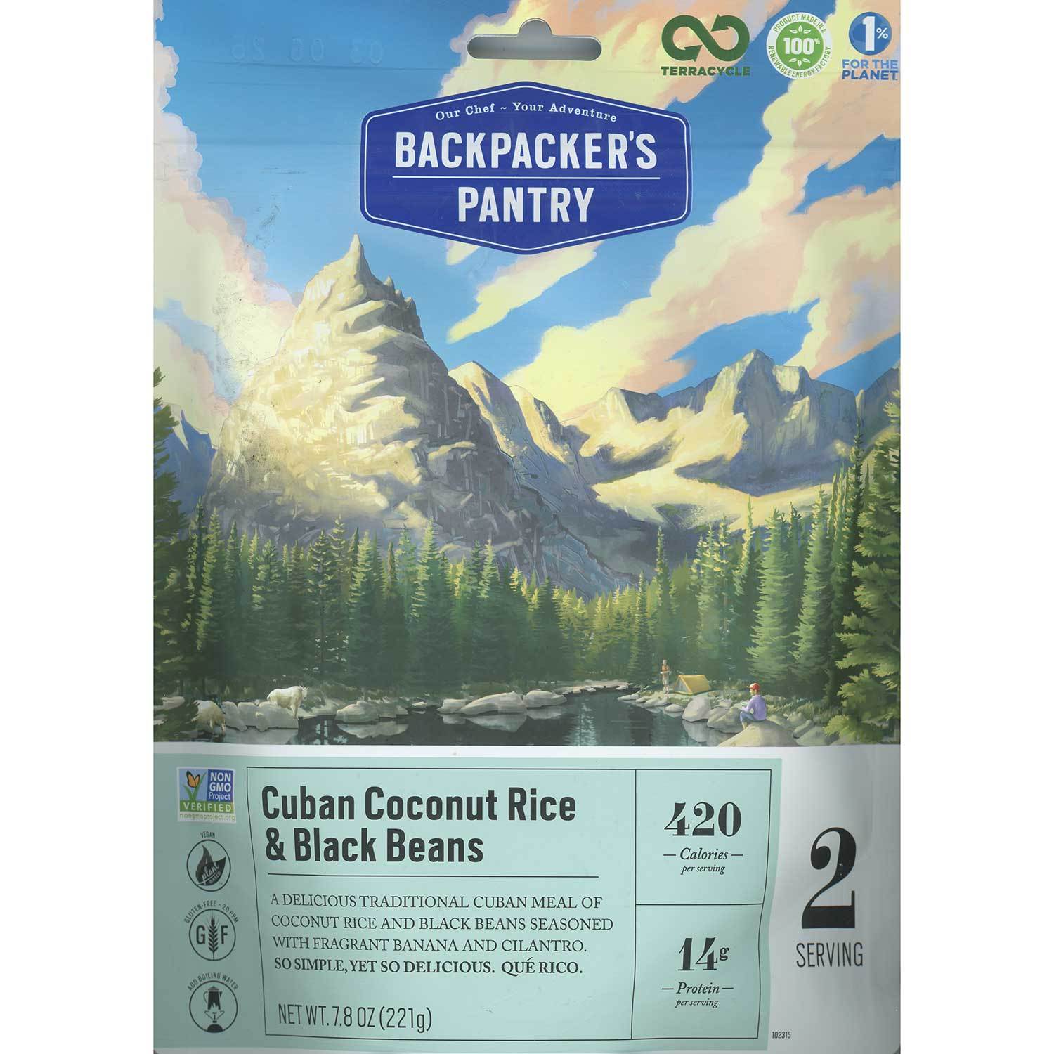 Backpackers Pantry Cuban Coconut Rice And Black Beans