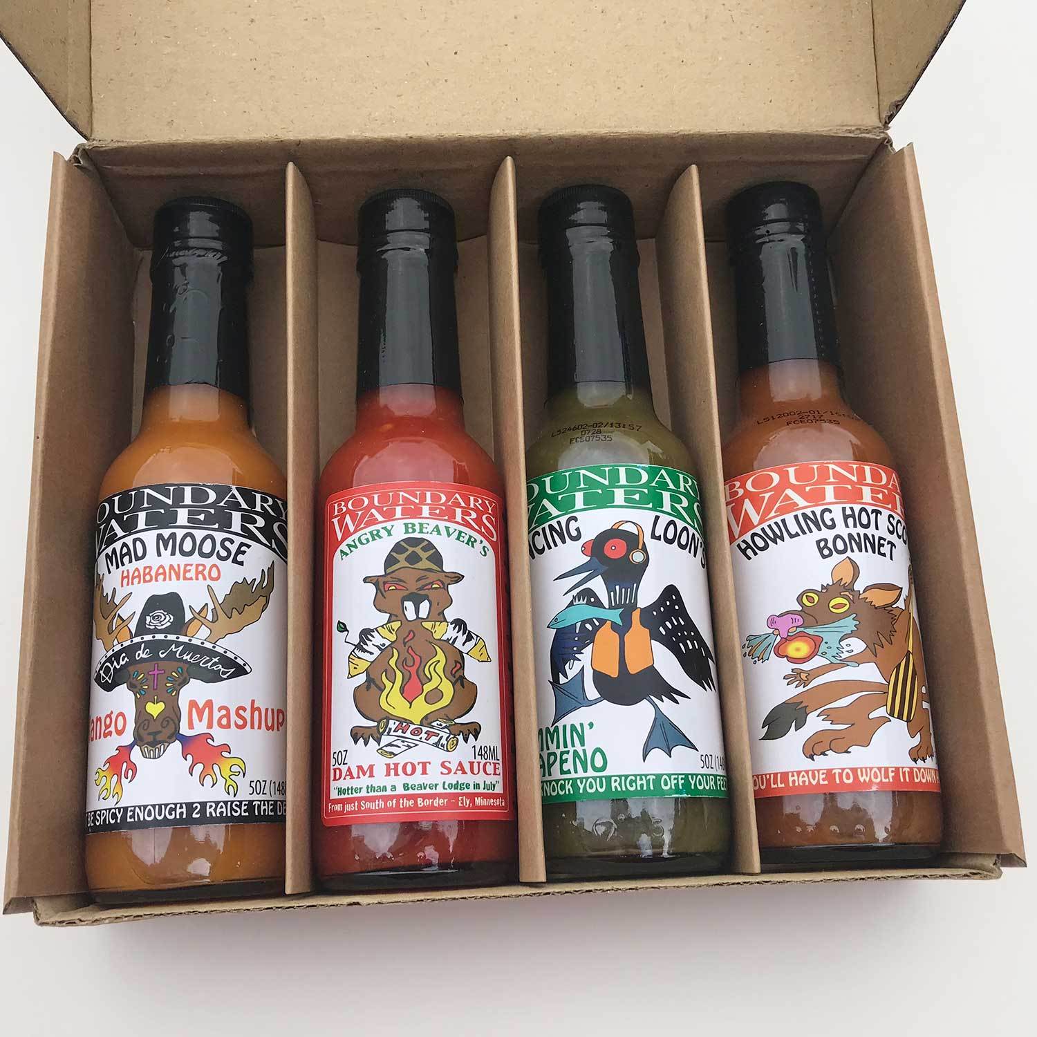 Piragis Hot Sauce Gift Pack Boundary Waters Catalog