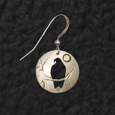  Bald Eagle Shadow Earrings