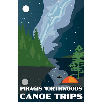  Night Sky Piragis Canoe Trips Print 11x17