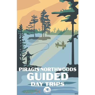  Piragis Guided Day Canoe Trips Poster 11x17