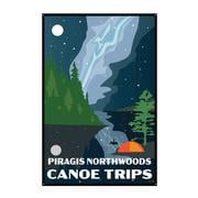 Night Sky Piragis Tin Sign 12X18