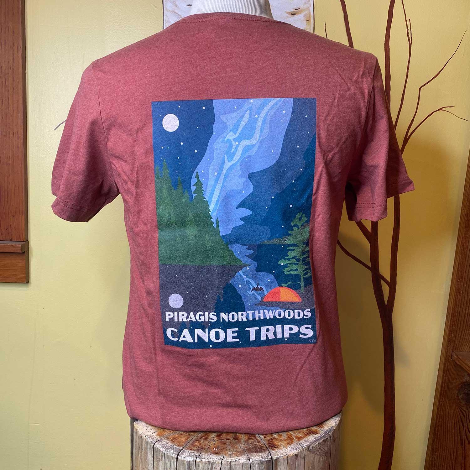 Night Sky Scene Piragis Tee Shirt | Boundary Waters Catalog