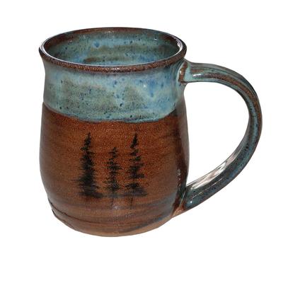  Tree Mug Blue And Brown