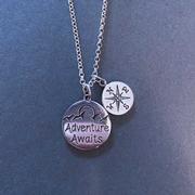 Find Your Adventure Compass Necklace 
