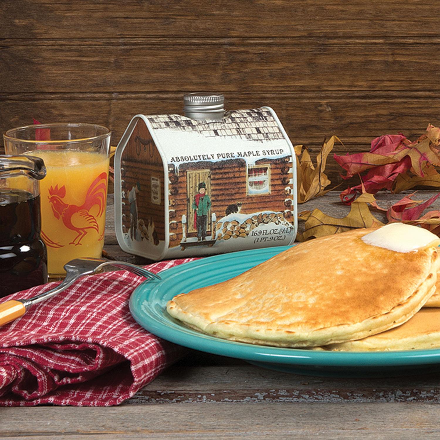 Maple Syrup In Log Cabin Tin | Boundary Waters Catalog