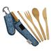 ToGo Ware Deluxe Utensil Kit with Straw SHIBORIMOONBLUE