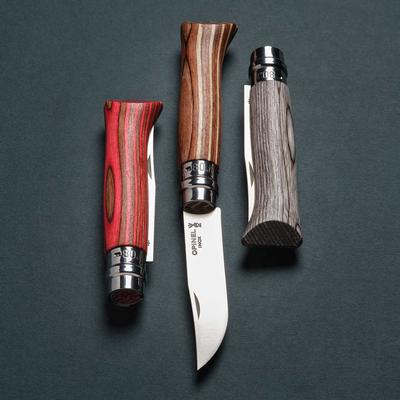  Opinel No 08 Laminated Birch Folding Knife