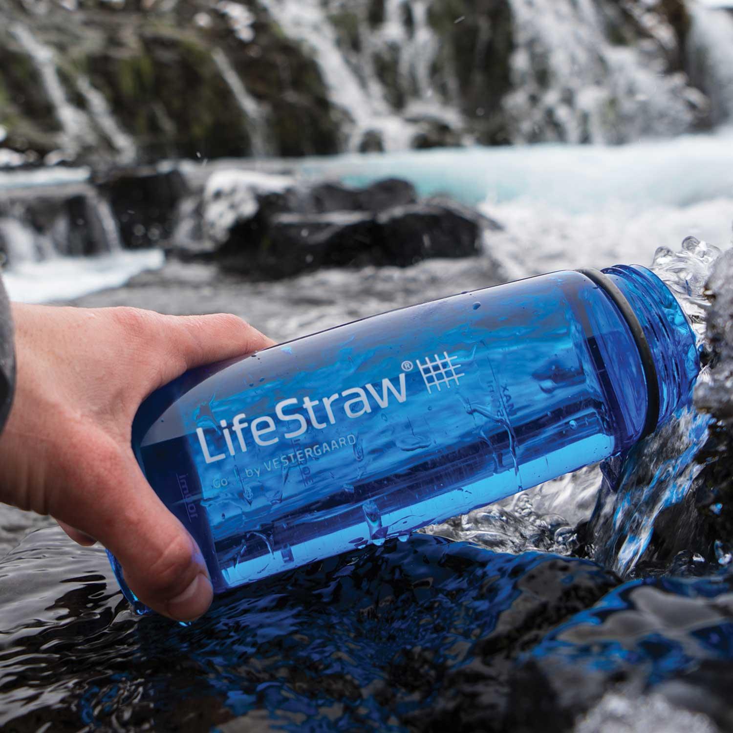 LifeStraw - Go 2-Stage Water Filter Bottle - Blue