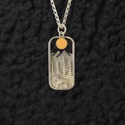 Moose in Moonlight Pendant