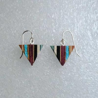  Turquoise Triangle Earrings