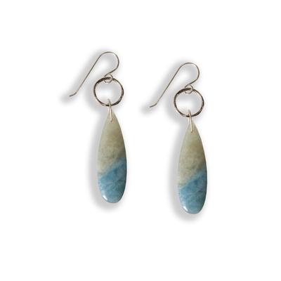  Blue Calcite Tear Drop Earrings