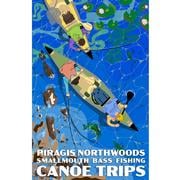 Smallmouth Fishing Canoe Trip Print