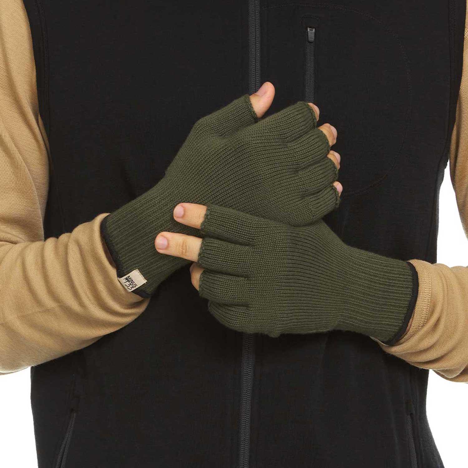 Minus 33 Fingerless Glove Liner - Olivedrab