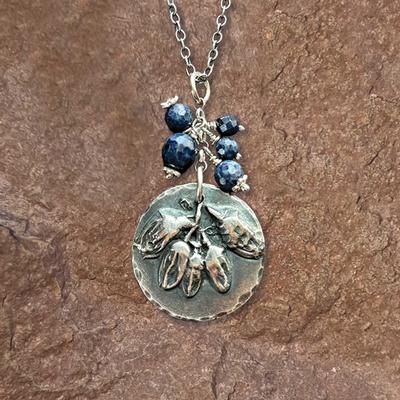 Blueberry Flower Pendant