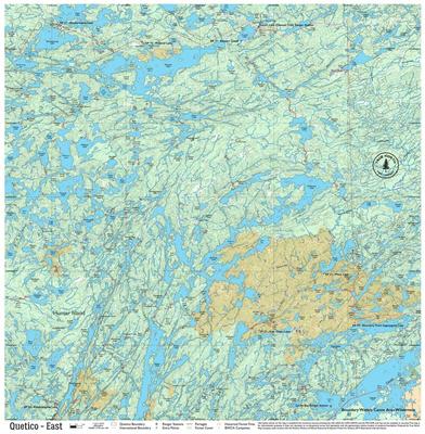  True North Cloth Map Quetico East By True North