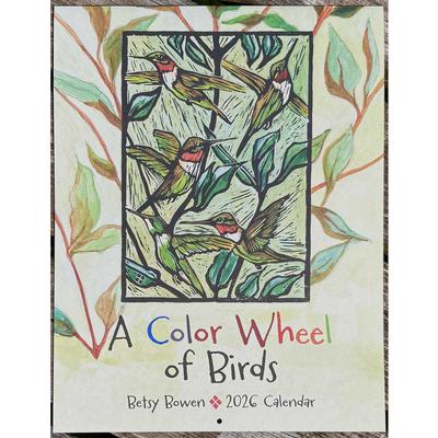  A Color Wheel Of Birds 2026 Calendar