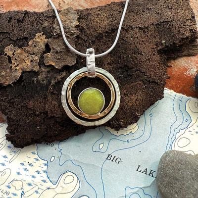  Olive Jade Bale Pendant