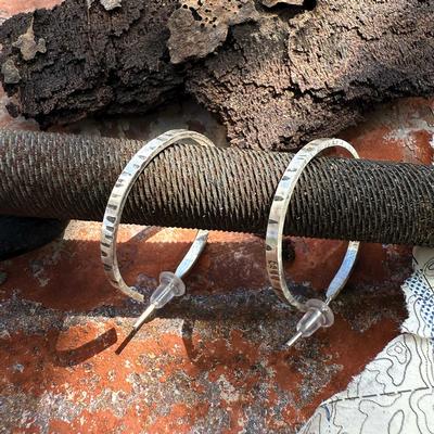  Birch Hoop Post Earrings