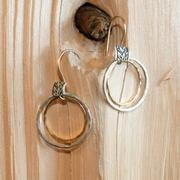 Two Tone Ring Earrings