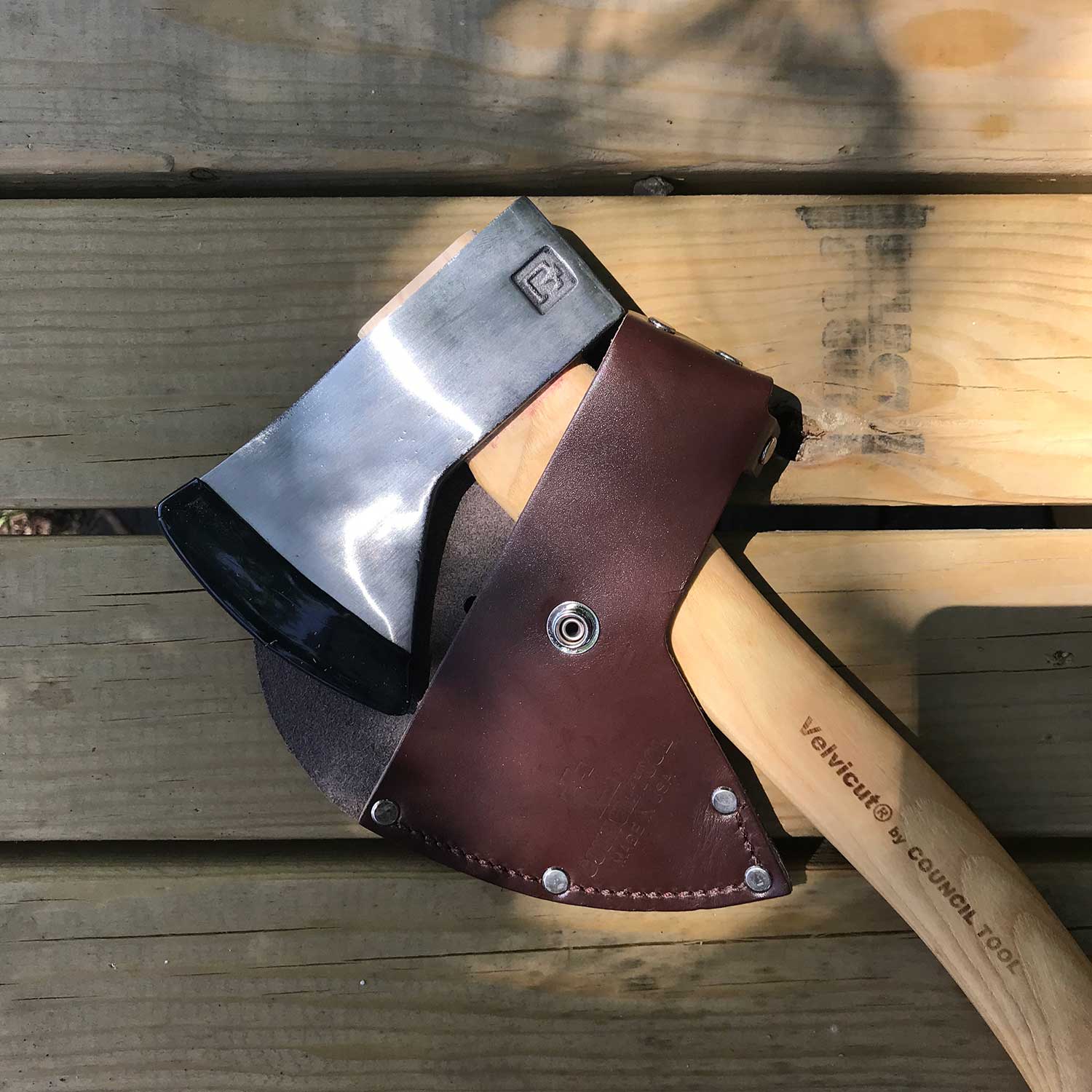 Council Tool Velvicut Hudson Bay Belt Hatchet With Sheath Boundary