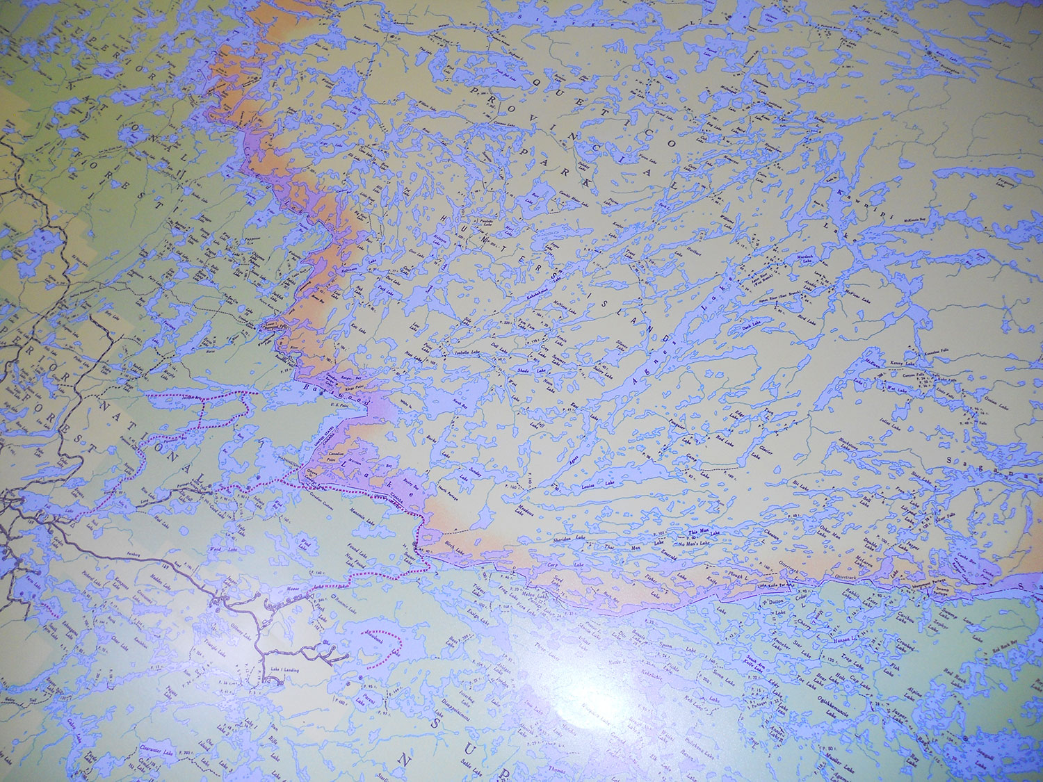 E15 Bwca Oversize Overview Map, Quetico Map Boundary Waters Piragis