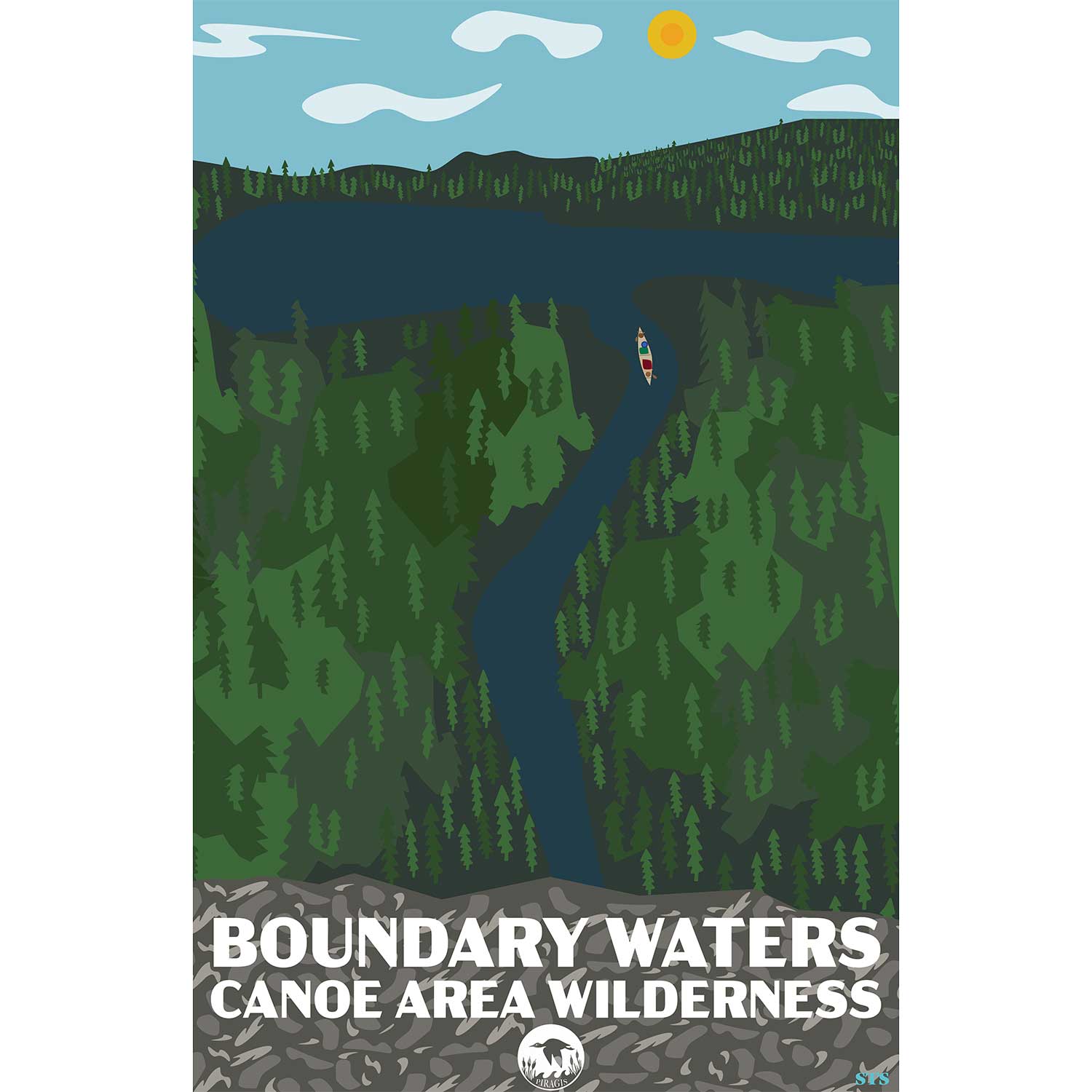 Bwcaw Boundary Waters Sticker 3x5 Boundary Waters Catalog