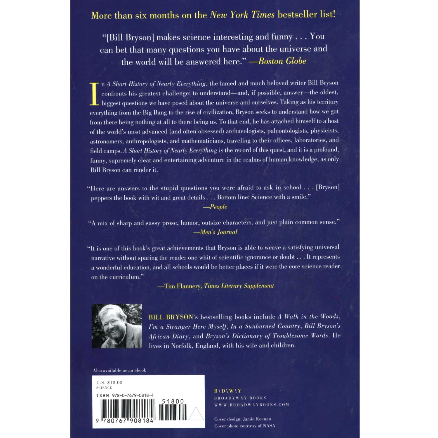 A Short History Of Nearly Everything By Bill Bryson Boundary Waters Piragis - 