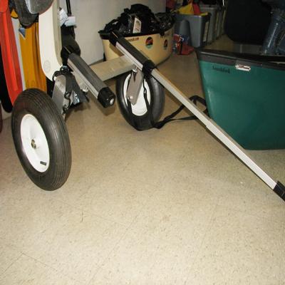 canoe/kayak cart 16 in wheels, portaging cart boundary